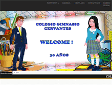 Tablet Screenshot of gimnasiocervantes.com